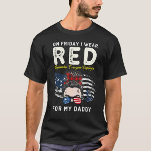 Camiseta Viernes Rojo Para Mi Papá Apoya A Nuestras Tropas