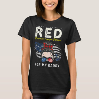 Camiseta Viernes Rojo Para Mi Papá Apoya A Nuestras Tropas