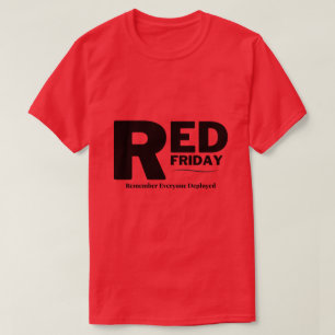 Camiseta Viernes rojo, recordemos a todos los desplegados
