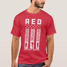 Camiseta Viernes Rojo Recuerde Todos Desplegados