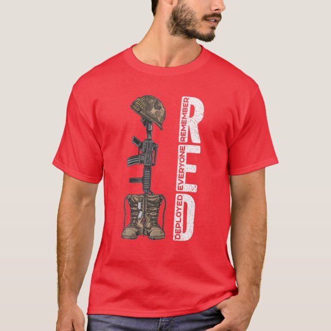 Camiseta Viernes Rojo Recuerden A Todo El Mundo Desplegado  (Anverso)