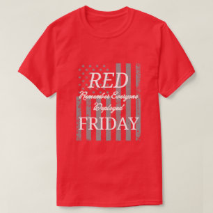 Camiseta Viernes Rojo “Recuerden a Todos los Desplegados”