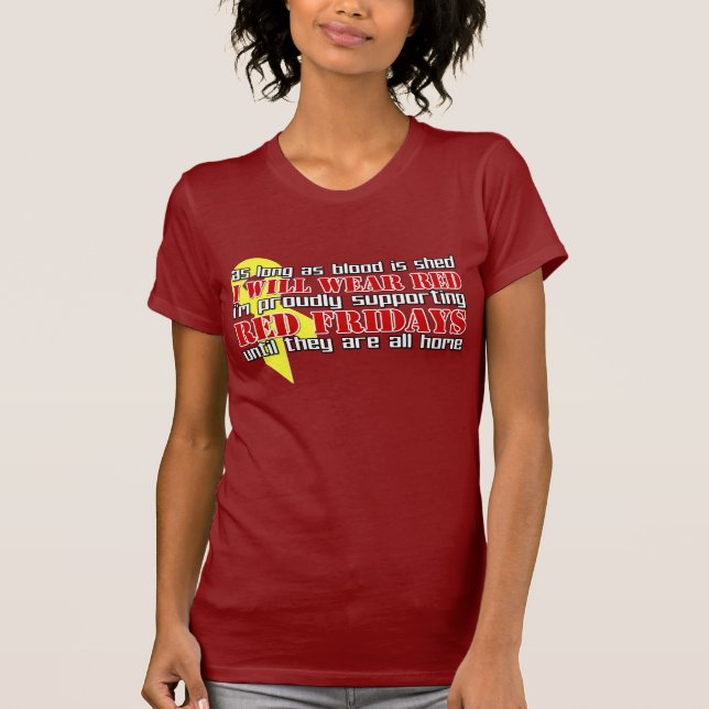 Camiseta Viernes rojos (Anverso)