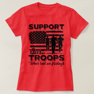 CAMISETA VIERNES ROJOS APOYAN NUESTRAS TROPAS