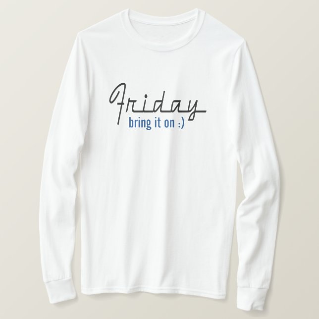 Camiseta Viernes Trae Todo (Anverso del diseño)
