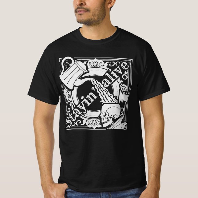 Camiseta ¡Vierta el café! (Anverso)