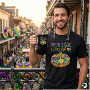 Camiseta Vierte Azúcar Sobre Mí Funny Mardi Gras Rosca de