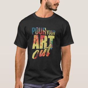 Camiseta vierte tu pintura de artista de pintura