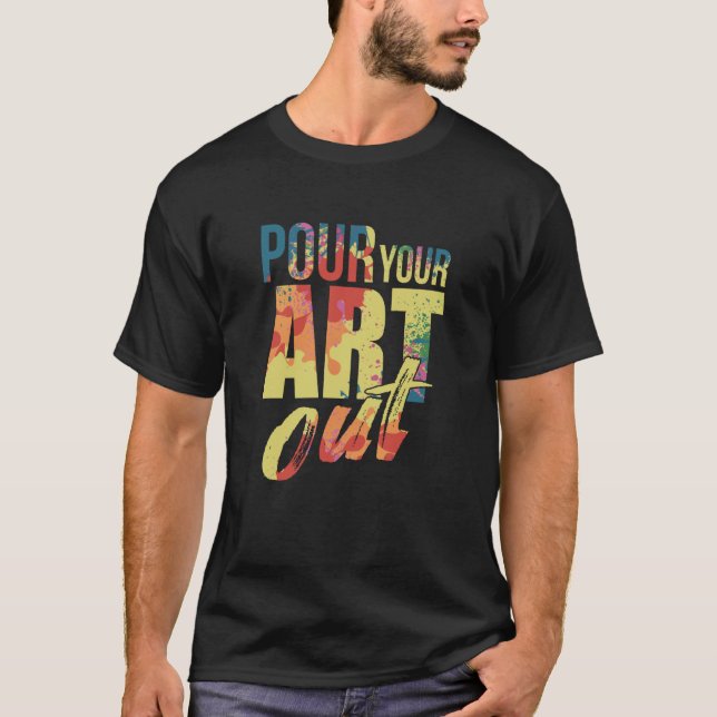 Camiseta vierte tu pintura de artista de pintura (Anverso)