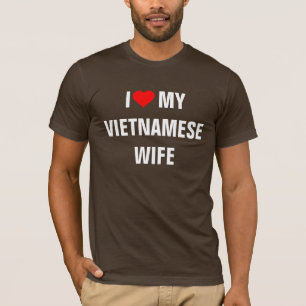 Camiseta Vietnam: Amo a mi esposa vietnamita