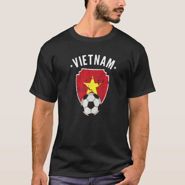Camiseta Vietnam: Bandera Vietnam Fútbol Vietnamita Pr (Anverso)