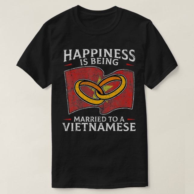 Camiseta Vietnam, Boda vietnamita, raíces, bandera de Viet  (Diseño del anverso)