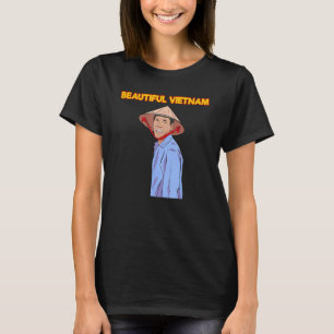 Camiseta Vietnam: Campesinos vietnamitas de arroz con bande