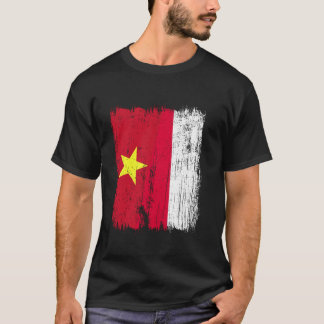 Camiseta Vietnam Polonia Media Bandera Ascendencia Vietnami