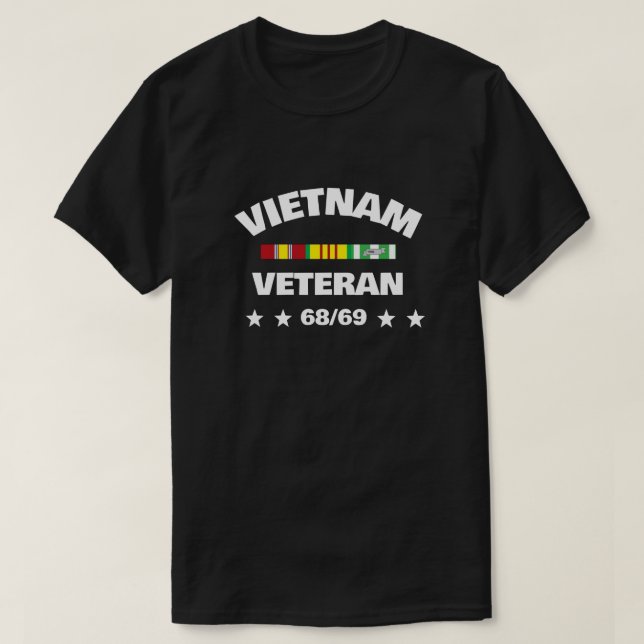 CAMISETA VIETNAM TOUR OF DUTY 68/69 (Diseño del anverso)