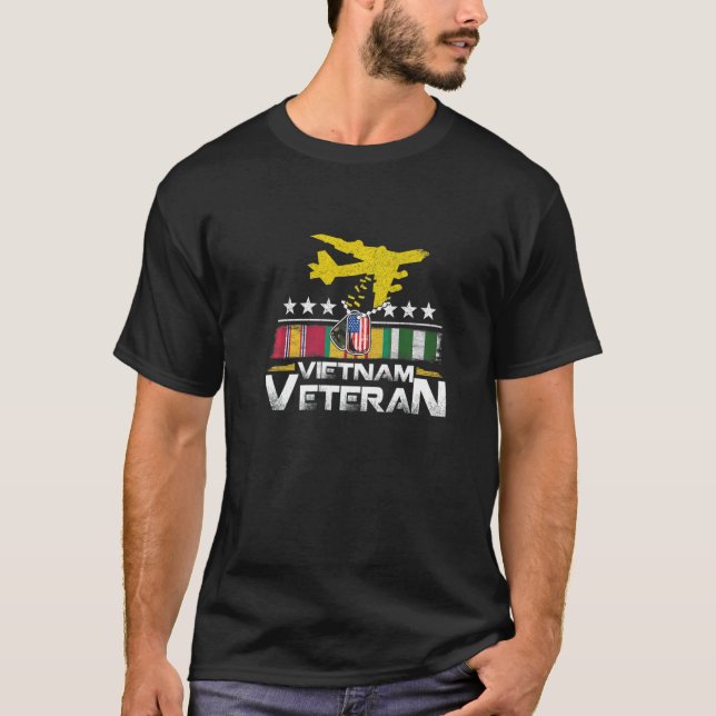 Camiseta Vietnam Veteran B 52 Stratofortress Bomber Plane U (Anverso)