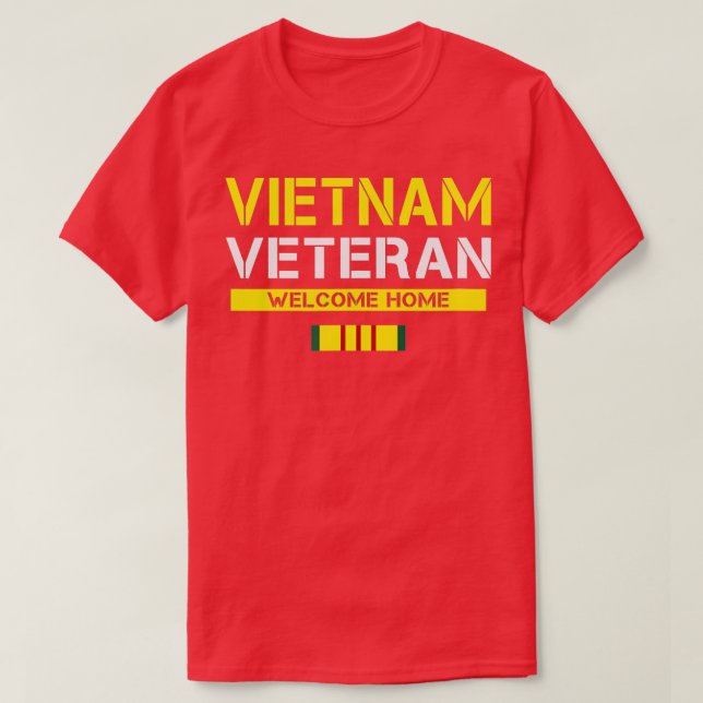 CAMISETA VIETNAM VETERAN BIENVENIDA A CASA (Diseño del anverso)