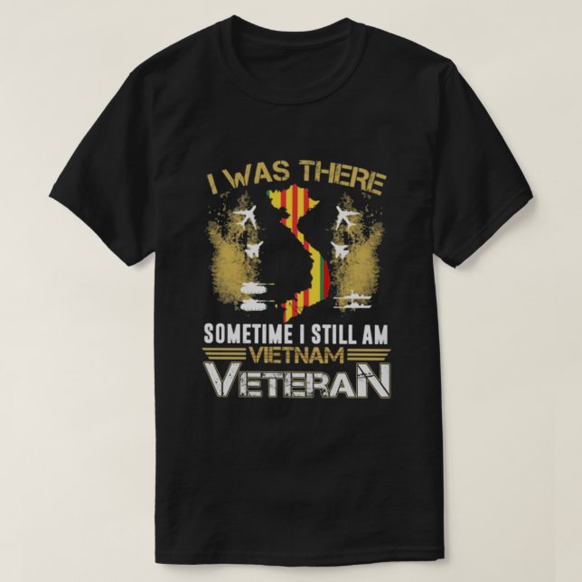 CAMISETA VIETNAM VETERAN ESTABA AHÍ (Diseño del anverso)