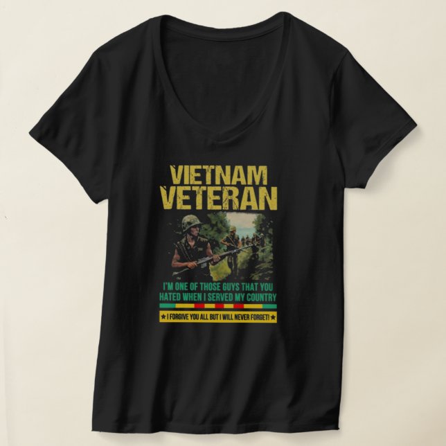 CAMISETA VIETNAM VETERAN NUNCA VOY A (Distribución )
