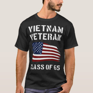 Camiseta Vietnam Veteran Vet Ribbon Clase de 1965 65 