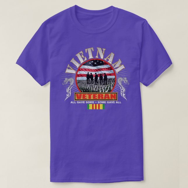 Camiseta Vietnam Veteran Vietnam Veteran by Etopix (2)  (Diseño del anverso)