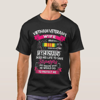 CAMISETA VIETNAM VETERAN WIFE PINK