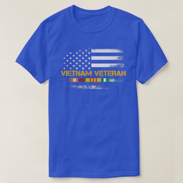 Camiseta Vietnam: Veterana bandera de EE. UU. regala un vet (Diseño del anverso)