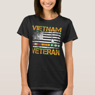 Camiseta Vietnam: Veterana bandera de EE. UU. regalo Vet Te