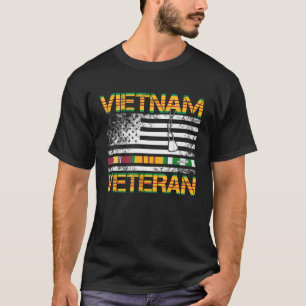 Camiseta Vietnam: Veterana bandera de EE. UU. regalo Vet Te