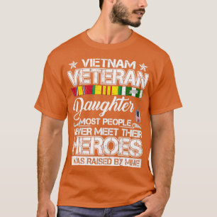 Camiseta vietnam veterana hija que la mayoría de la gente n