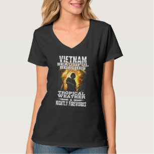 Camiseta Vietnam Veterano Vietnam Hermosas playas tropicale
