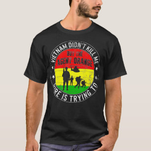 Camiseta Vietnam Veteranos: Naranja de día de víctimas reti