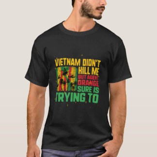 Camiseta Vietnam Veteranos: Naranja de día de víctimas reti