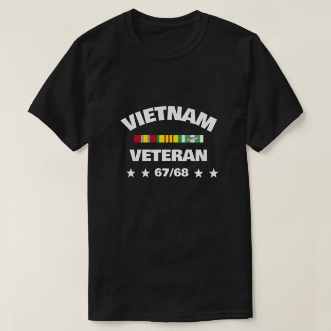 CAMISETA VIETNAM VETERANS 67/68 (Diseño del anverso)