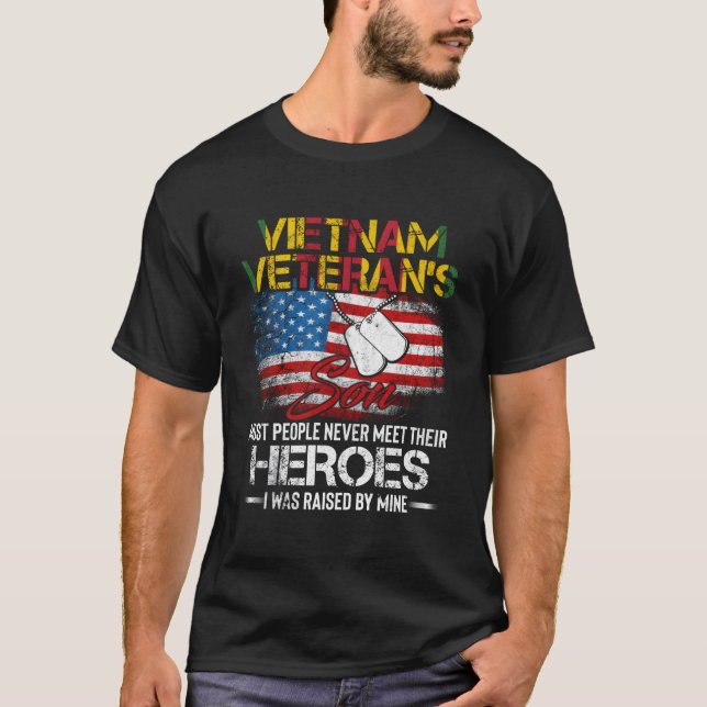 Camiseta Vietnam Veteran'S Son Vietnam Vet (Anverso)