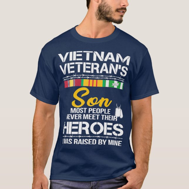 Camiseta Vietnam Veterans Son   Vietnam Vet  Premium (Anverso)