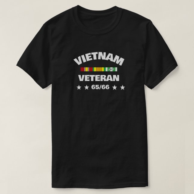 CAMISETA VIETNAM VETERANS TOUR DEL DEBER 65-66 (Diseño del anverso)