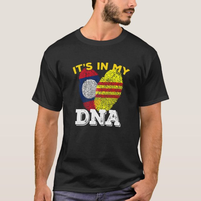 Camiseta Vietnam Viet Kieu Bandera Vietnamita Laos Lao Hand (Anverso)
