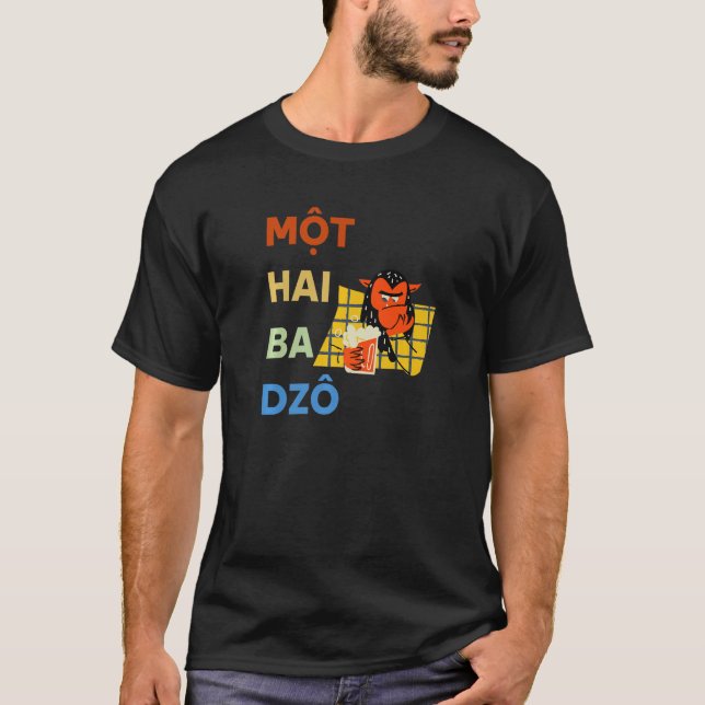 Camiseta Vietnam Viet Nam El Vietnamita Mot Hai Ba Dzo Uno  (Anverso)