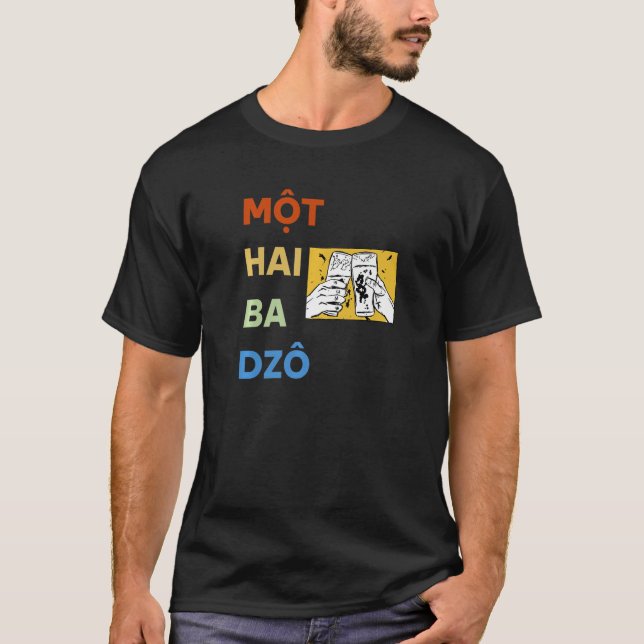 Camiseta Vietnam Viet Nam El Vietnamita Mot Hai Ba Dzo Uno  (Anverso)