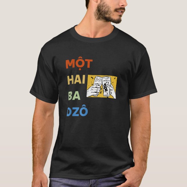 Camiseta Vietnam Viet Nam El Vietnamita Mot Hai Ba Dzo Uno  (Anverso)