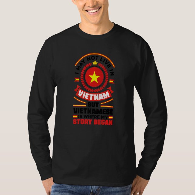 Camiseta Vietnam Vietnamese Vietnam Flag Quote Premium (Anverso)