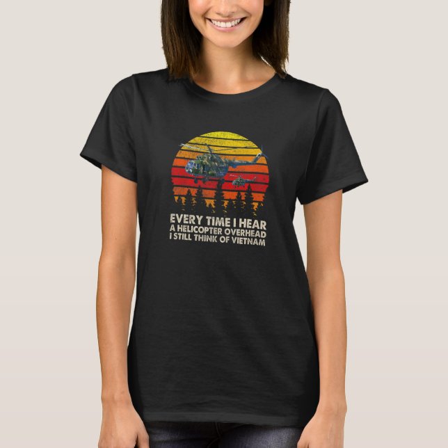 Camiseta Vietnam War Veterans I Still Think Of Vietnam Memo (Anverso)