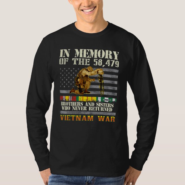 Camiseta Vietnam War Veterans US Memorial Day In The Memory (Anverso)