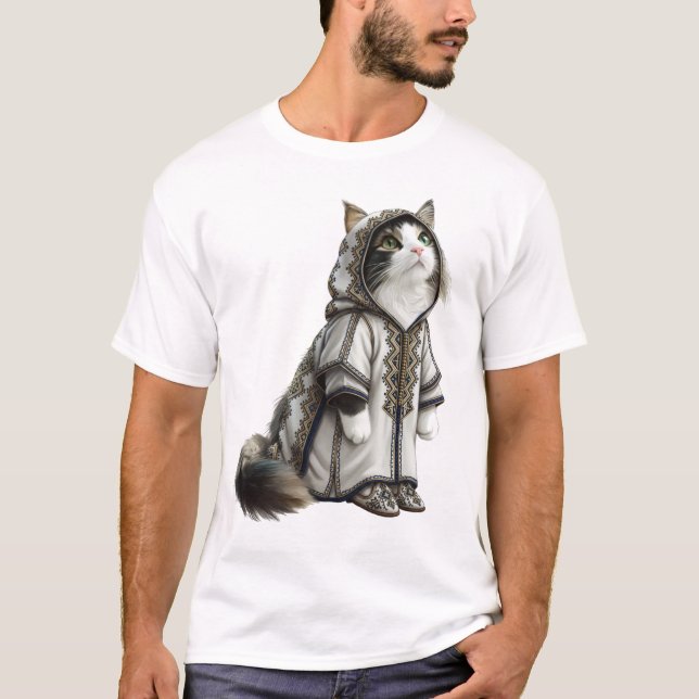 Camiseta View Cat in Authentic Embroidered Selham (Anverso)