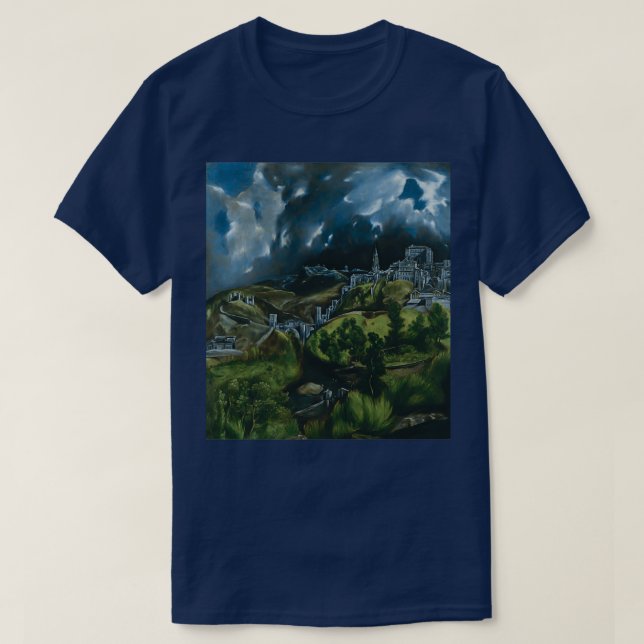 Camiseta View of Toledo by El Greco (Diseño del anverso)