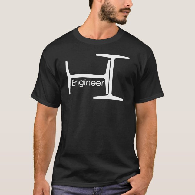 Camiseta Vigas de acero para ingenieros (Anverso)