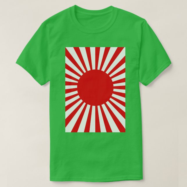 Camiseta Vigas de sol rojas (Diseño del anverso)