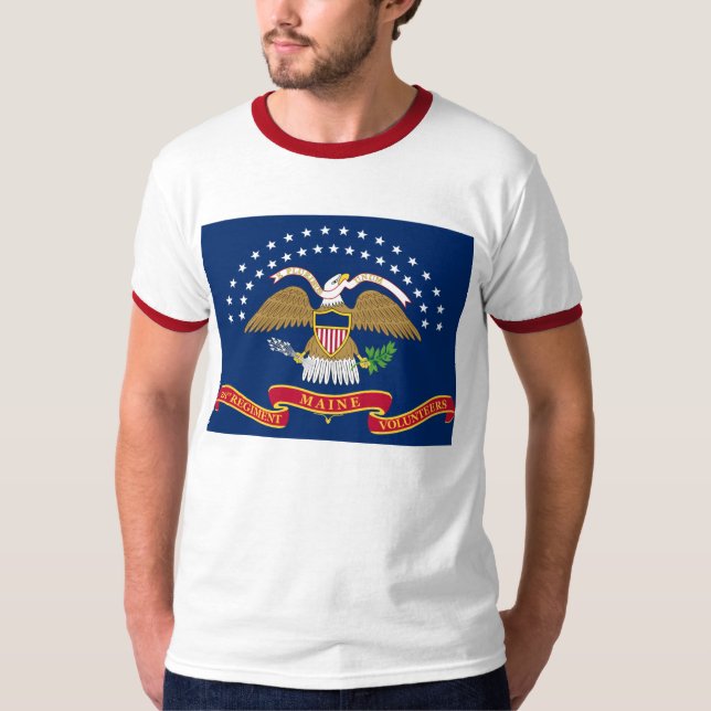 Camiseta vigésima guerra civil voluntaria del regimiento de (Anverso)