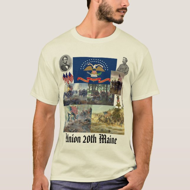 Camiseta vigésimo Guerra civil voluntaria del regimiento de (Anverso)
